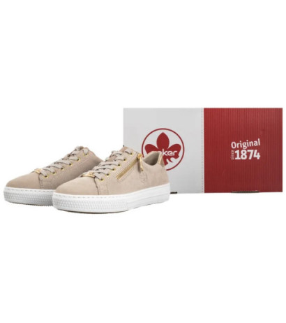 Rieker Beżowe L59L1-60 Beige (RI226-a) batai