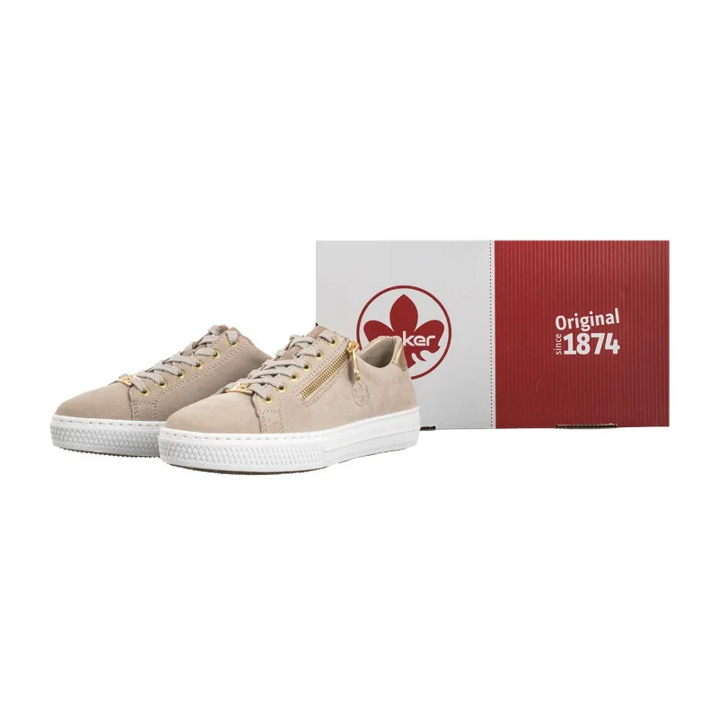 Rieker Beżowe L59L1-60 Beige (RI226-a) batai