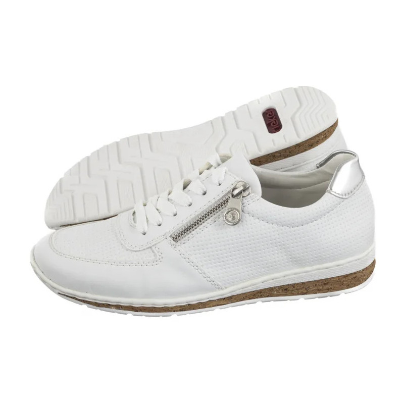 Rieker Białe N5127-80 White (RI227-a) batai