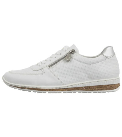 Rieker Białe N5127-80 White (RI227-a) batai