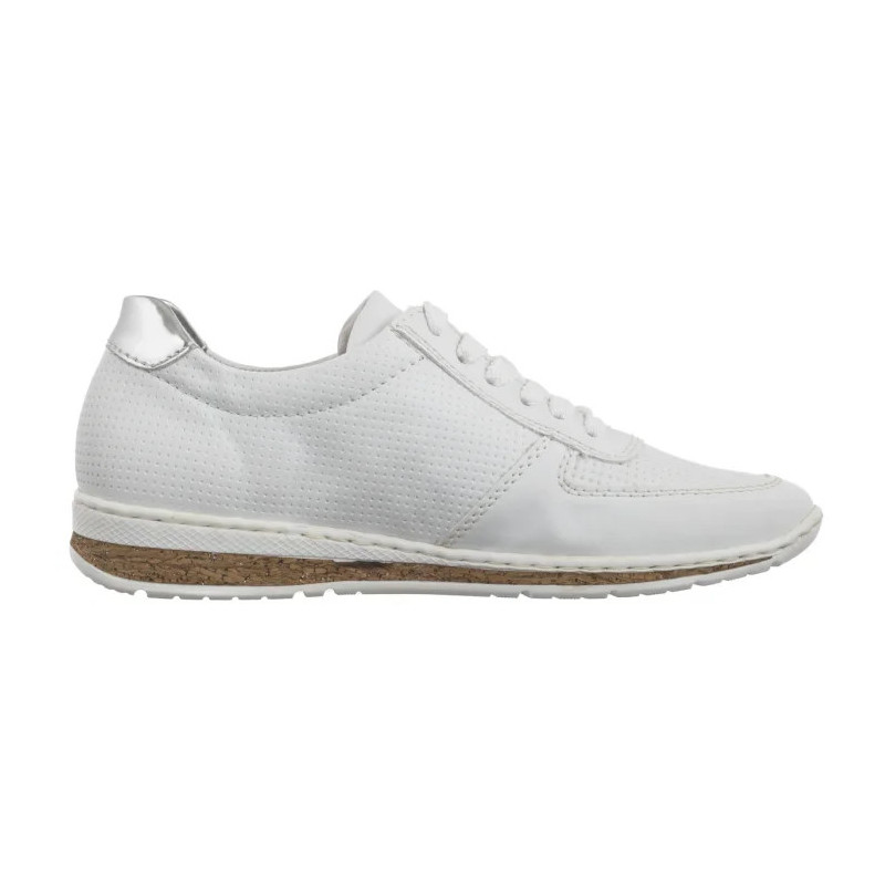 Rieker Białe N5127-80 White (RI227-a) batai