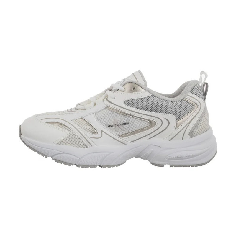 Calvin Klein Retro Tennis Mesh Ml Bright White/Silver YW0YW01807 0LI (CK610-b) sportiniai bateliai