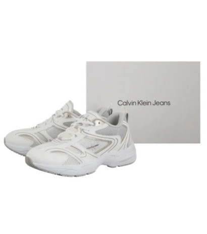 Calvin Klein Retro Tennis Mesh Ml Bright White/Silver YW0YW01807 0LI (CK610-b) sportiniai bateliai