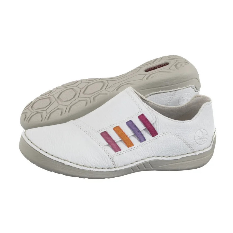 Rieker Białe 52560-80 White (RI228-a) batai