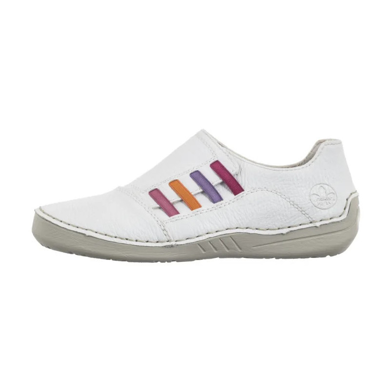 Rieker Białe 52560-80 White (RI228-a) batai