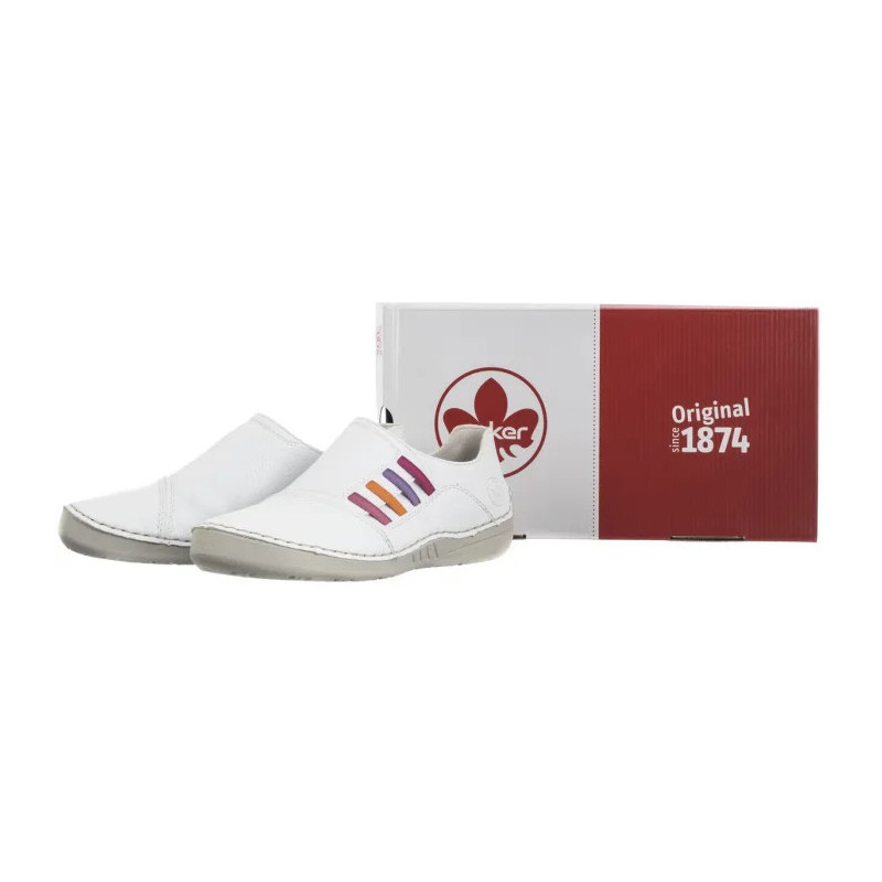 Rieker Białe 52560-80 White (RI228-a) batai