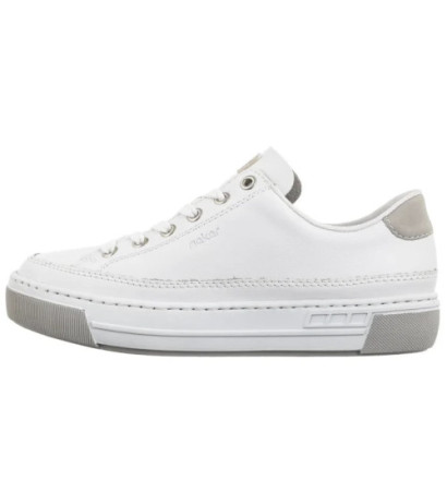 Rieker Białe L8847-80 White  (RI231-a) batai