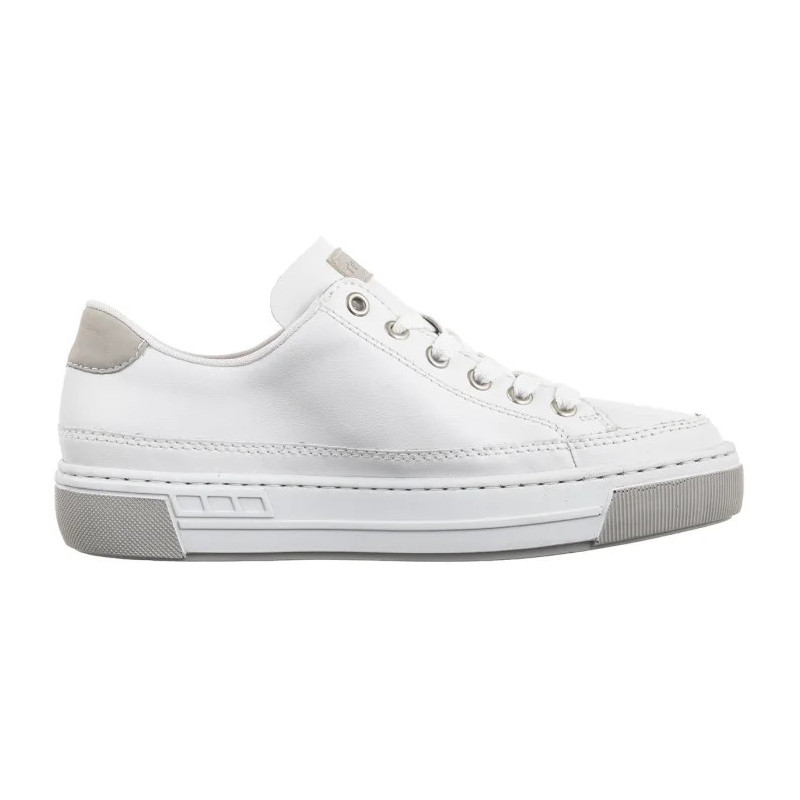 Rieker Białe L8847-80 White  (RI231-a) batai