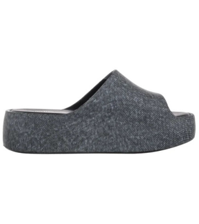 Melissa Free Platform Slide Denim AD 36149/BG691 Black Jeans (ML345-a) Moteriški batai/šlepetės