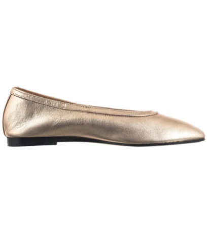 Tommy Hilfiger Soft Metal Lthr Ballerina No Bow Gold FW0FW08601 0HS (TH1278-a) bateliai