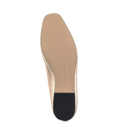 Tommy Hilfiger Soft Metal Lthr Ballerina No Bow Gold FW0FW08601 0HS (TH1278-a) bateliai