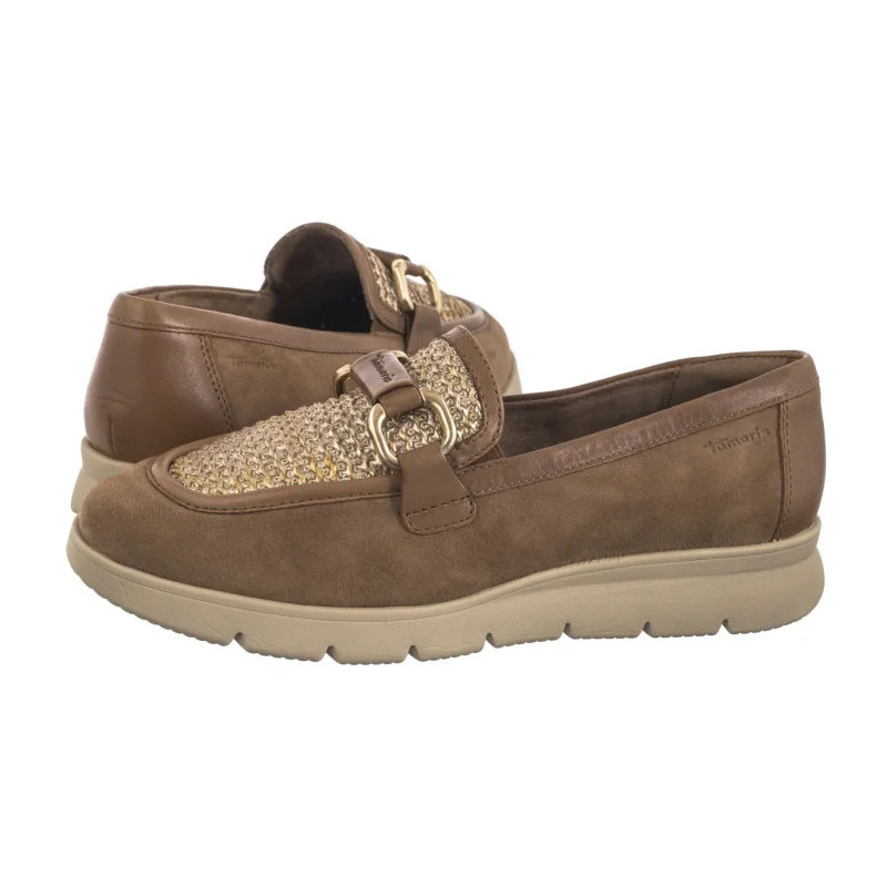 Tamaris Brązowe 1-24628-44 392 Cognac Comb (TM519-a) bateliai