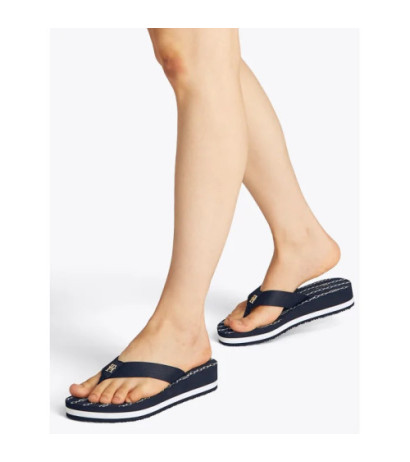 Tommy Hilfiger Im TH Chainprint Midwedge Sandal Space Blue FW0FW08527 DW6 (TH1294-a) šlepetės