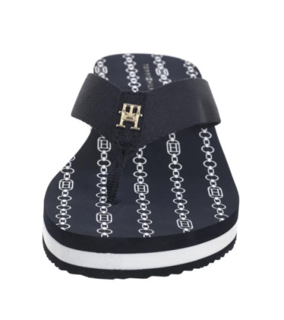 Tommy Hilfiger Im TH Chainprint Midwedge Sandal Space Blue FW0FW08527 DW6 (TH1294-a) šlepetės