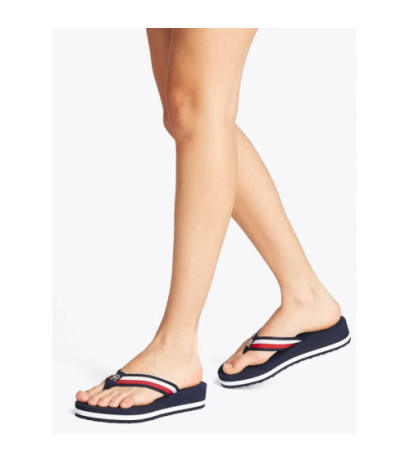 Tommy Hilfiger TH Corp Mid Wedge Beach Sandal Space Blue FW0FW08517 DW6 (TH1295-a) šlepetės