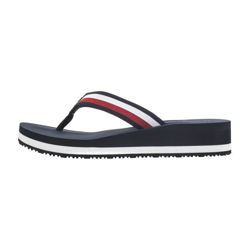 Tommy Hilfiger TH Corp Mid Wedge Beach Sandal Space Blue FW0FW08517 DW6 (TH1295-a) šlepetės