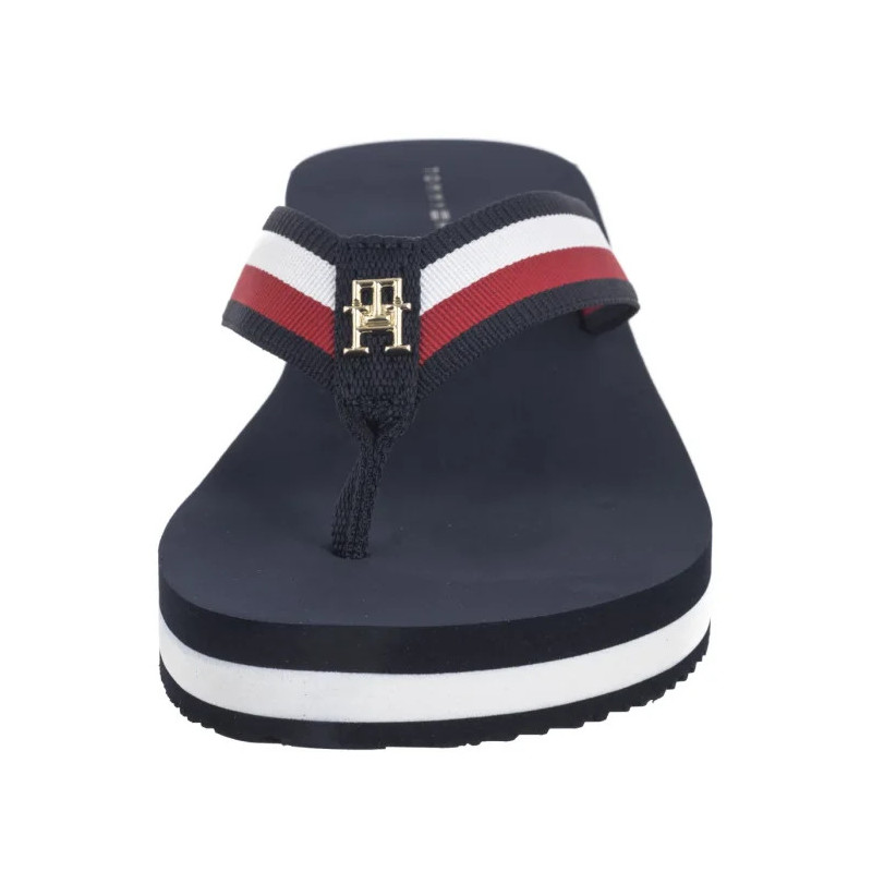 Tommy Hilfiger TH Corp Mid Wedge Beach Sandal Space Blue FW0FW08517 DW6 (TH1295-a) šlepetės