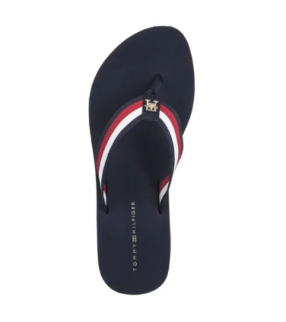 Tommy Hilfiger TH Corp Mid Wedge Beach Sandal Space Blue FW0FW08517 DW6 (TH1295-a) šlepetės