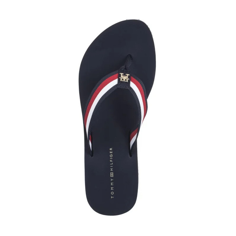 Tommy Hilfiger TH Corp Mid Wedge Beach Sandal Space Blue FW0FW08517 DW6 (TH1295-a) šlepetės