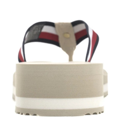 Tommy Hilfiger TH Corp Mid Wedge Beach Sandal Muslin FW0FW08517 ACJ (TH1295-b) šlepetės