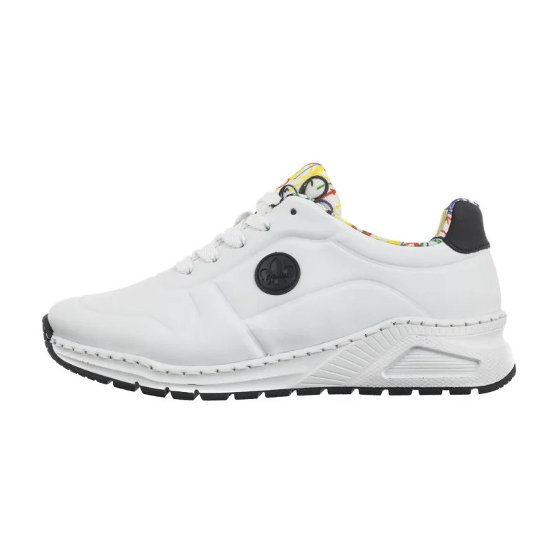Rieker Białe M4903-80 White (RI232-a) sportiniai bateliai