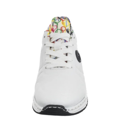 Rieker Białe M4903-80 White (RI232-a) sportiniai bateliai