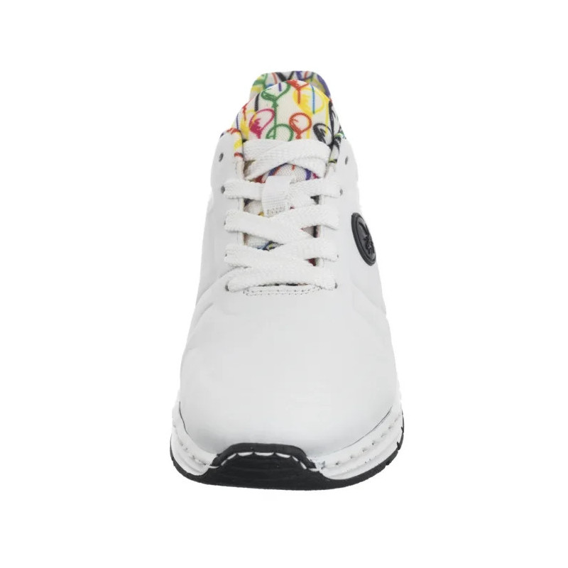 Rieker Białe M4903-80 White (RI232-a) sportiniai bateliai