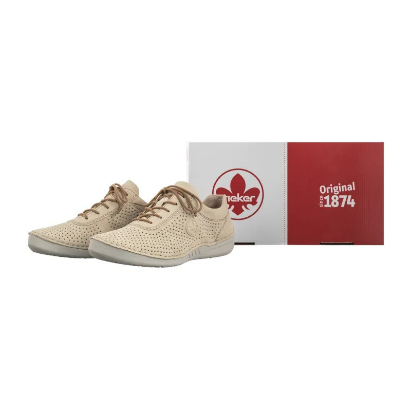 Rieker Beżowe 52546-60 Beige (RI233-a) batai