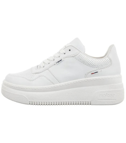 Rieker Białe M7811-80 White  (RI234-a) bateliai
