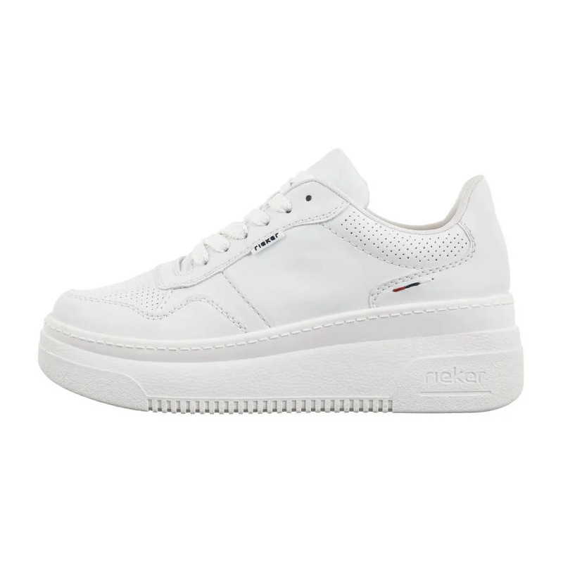 Rieker Białe M7811-80 White  (RI234-a) bateliai