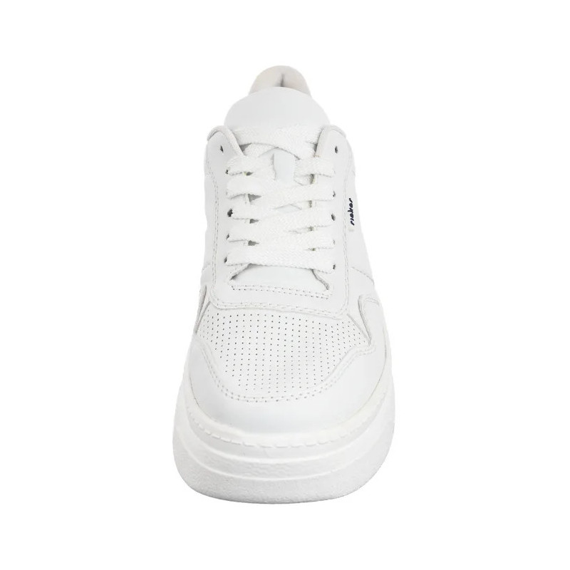 Rieker Białe M7811-80 White  (RI234-a) bateliai