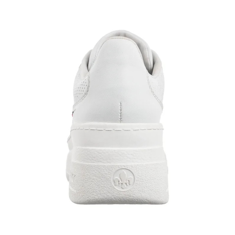 Rieker Białe M7811-80 White  (RI234-a) bateliai