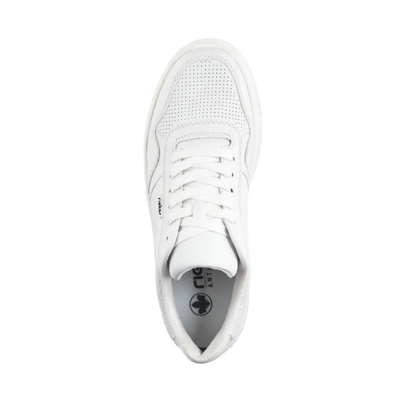 Rieker Białe M7811-80 White  (RI234-a) bateliai