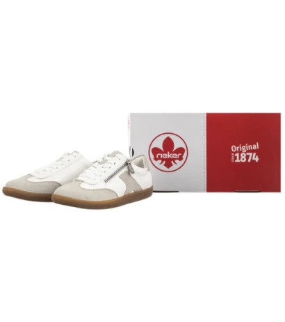Rieker Białe L9700-80 White Combination (RI235-a) batai