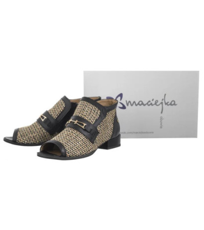 Maciejka Czarne+Beż 06934-39/00-1  (MA1312-b) batai