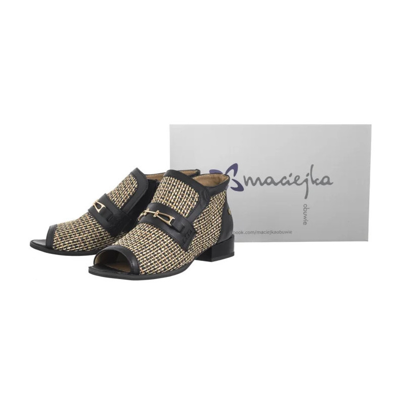 Maciejka Czarne+Beż 06934-39/00-1  (MA1312-b) batai