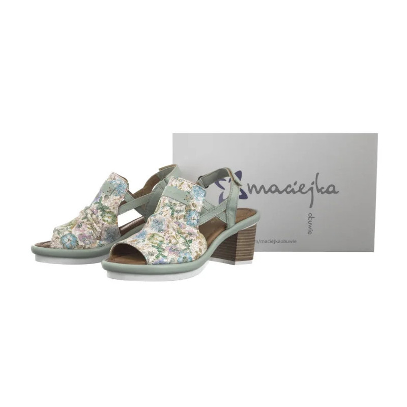 Maciejka Zielone Kwiatki 06830-09/00-1 (MA1316-b) sandalai