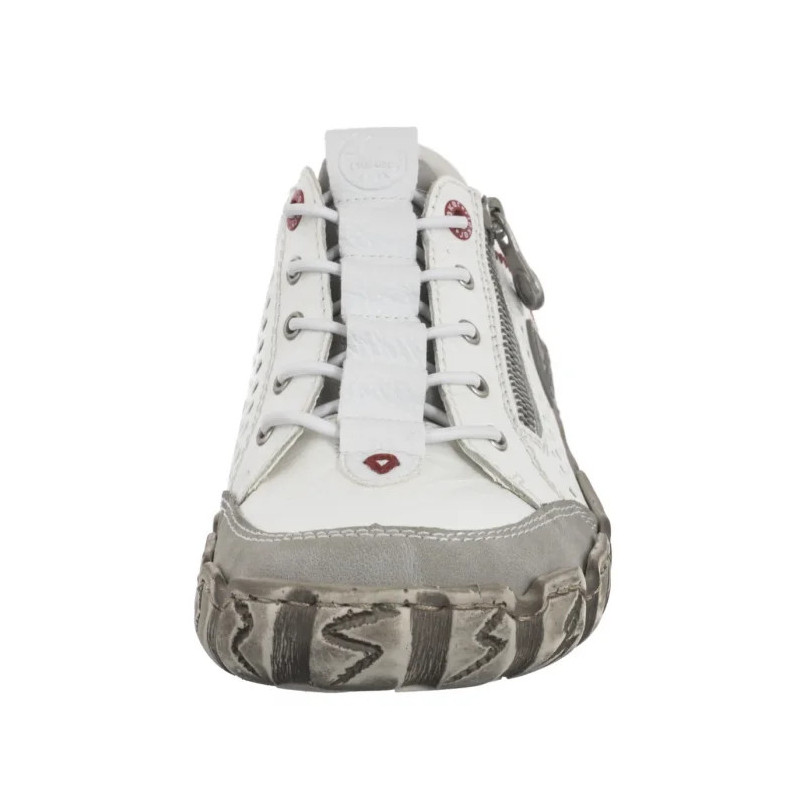 Rieker Białe L0355-80 White (RI239-a) batai