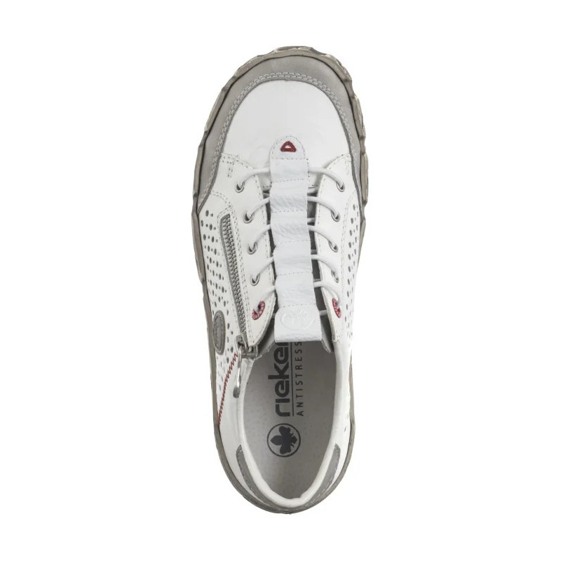 Rieker Białe L0355-80 White (RI239-a) batai