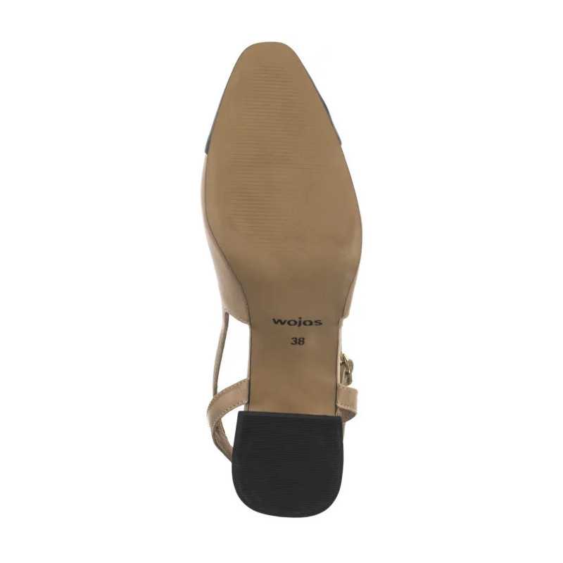 Wojas Beżowe/Czarne 35147-54 (WO260-a) sandalai