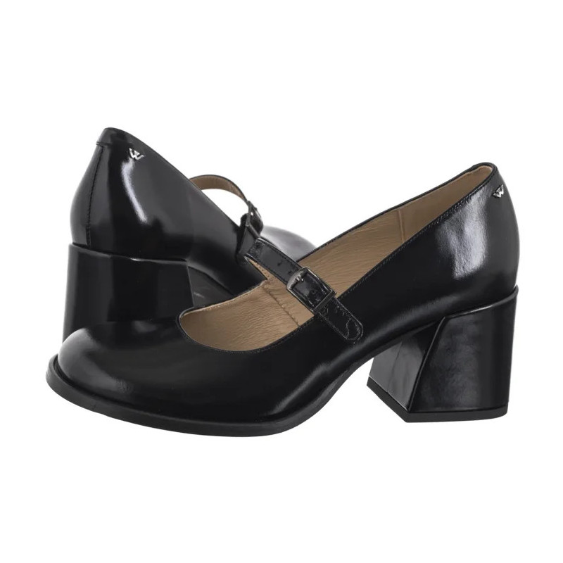 Wojas Czarne Lakierowane 35161-51 (WO264-a) bateliai
