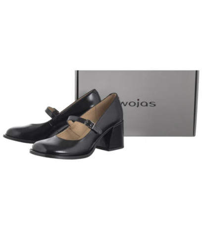 Wojas Czarne Lakierowane 35161-51 (WO264-a) bateliai