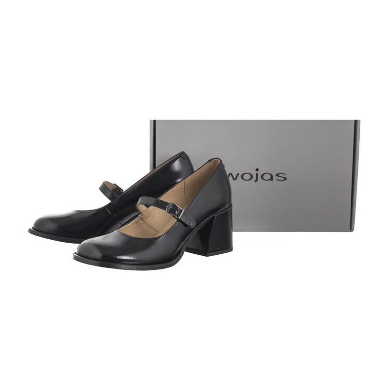 Wojas Czarne Lakierowane 35161-51 (WO264-a) bateliai
