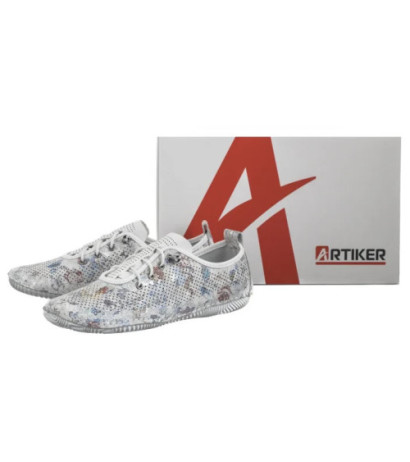 Artiker Białe Ażurowe w Kwiatki 56C2688 (AR147-a) batai