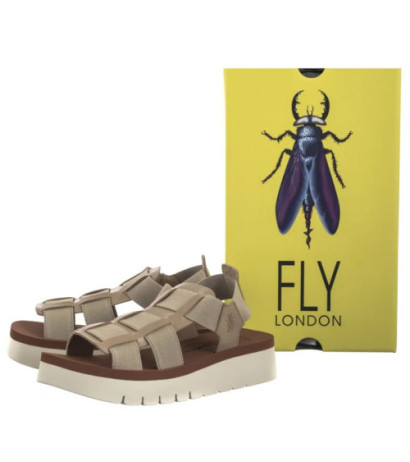 FLY London Samb Taup/Brick P145245005 (FL416-a) sandalai