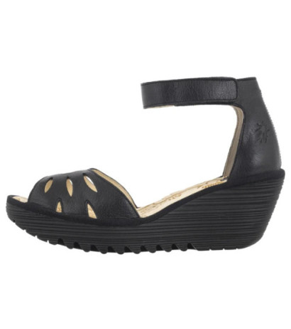 FLY London Yelu Mousse Black P501545001 (FL418-a) batai