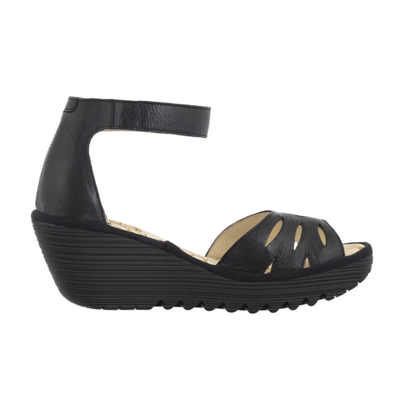 FLY London Yelu Mousse Black P501545001 (FL418-a) batai