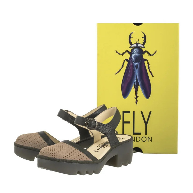 FLY London Teyo Cupi/Mous Taupe/Khaki P501583001 (FL419-a) sandalai