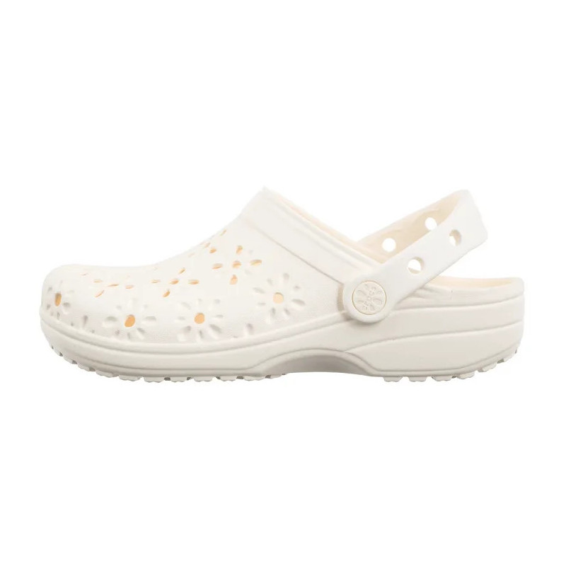 Crocs Classic Floral Cut Out Clog Chalk 210943-0WV (CR345-a) Moteriški batai/šlepetės