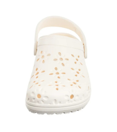 Crocs Classic Floral Cut Out Clog Chalk 210943-0WV (CR345-a) Moteriški batai/šlepetės